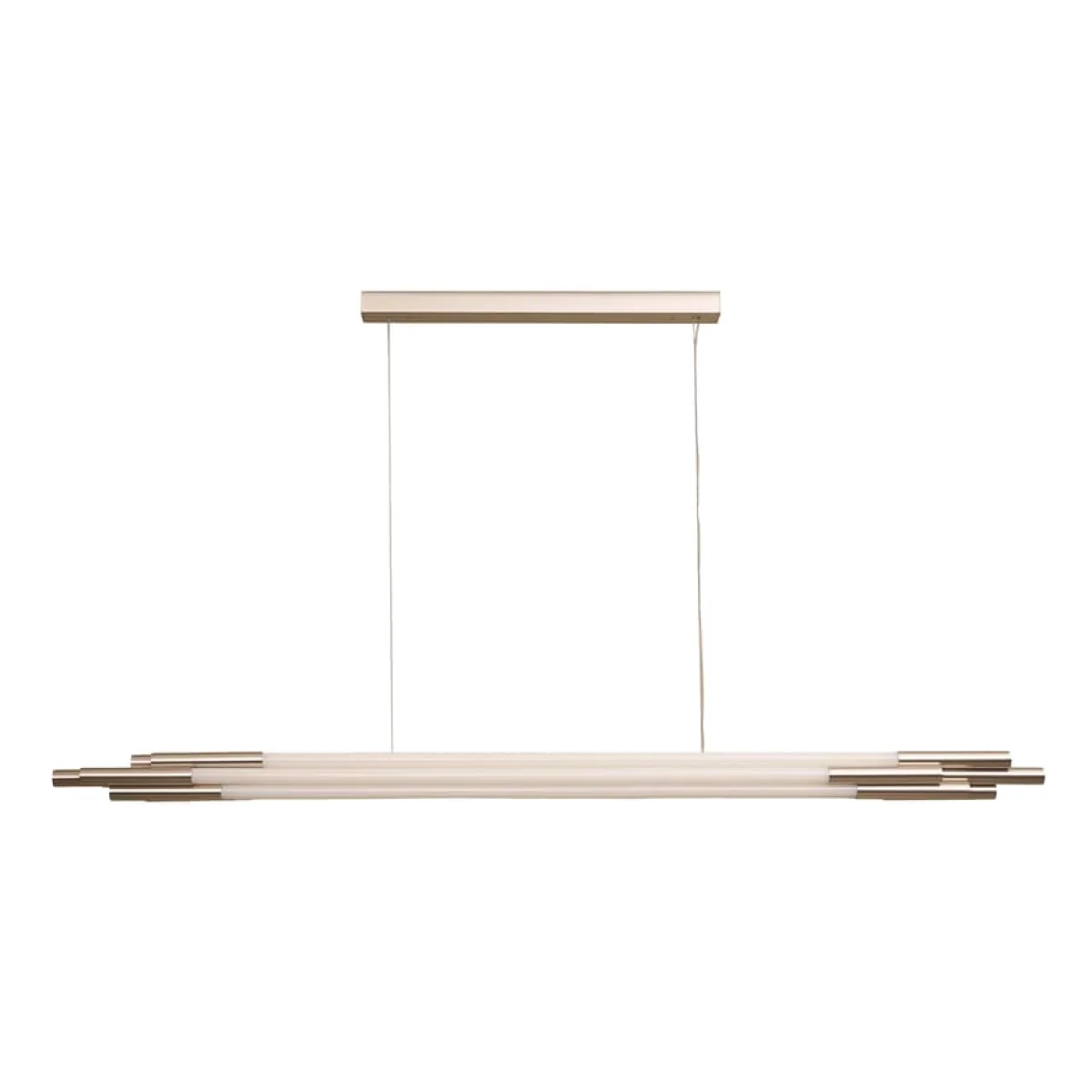 ORG Horizontal Medium Pendant glass white / LED - L 160 cm - DCW éditions – image 1
