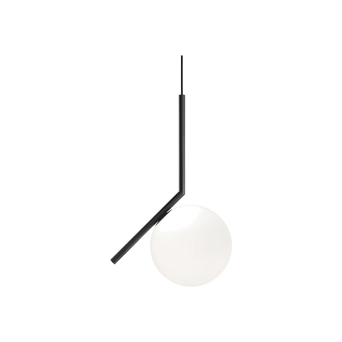 IC S1 Pendant - / H 48.2 cm by Flos White/Black – image 1