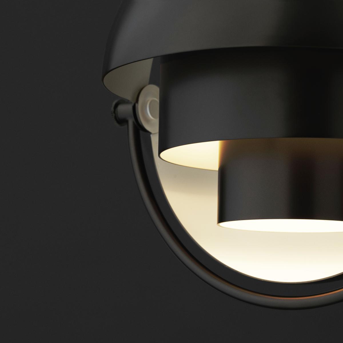 Multi-Lite Large Pendant - / Ø 36 cm - Modular & orientable / 1972 reissue by Gubi Black – image 9