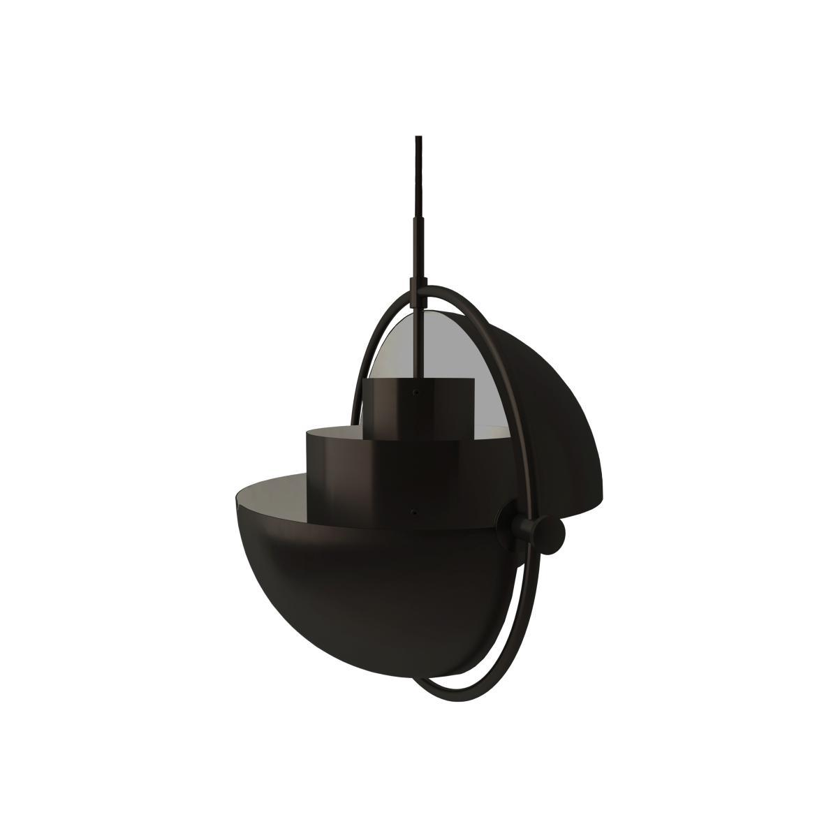 Multi-Lite Large Pendant - / Ø 36 cm - Modular & orientable / 1972 reissue by Gubi Black – image 1
