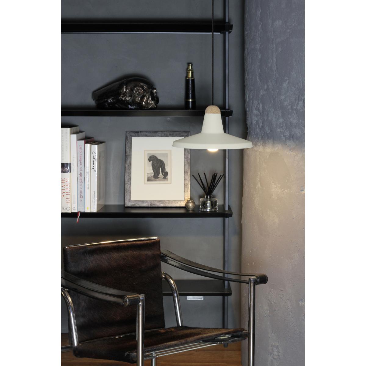Tao Pendant - / Ø 30 cm - Metal & cork by EASY LIGHT by Carpyen Grey – image 3