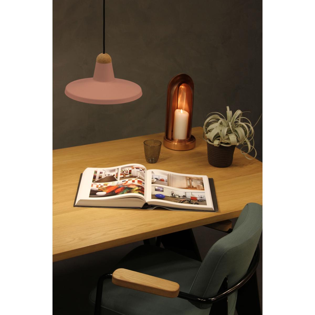 Tao Pendant - / Ø 30 cm - Metal & cork by EASY LIGHT by Carpyen Grey – image 4