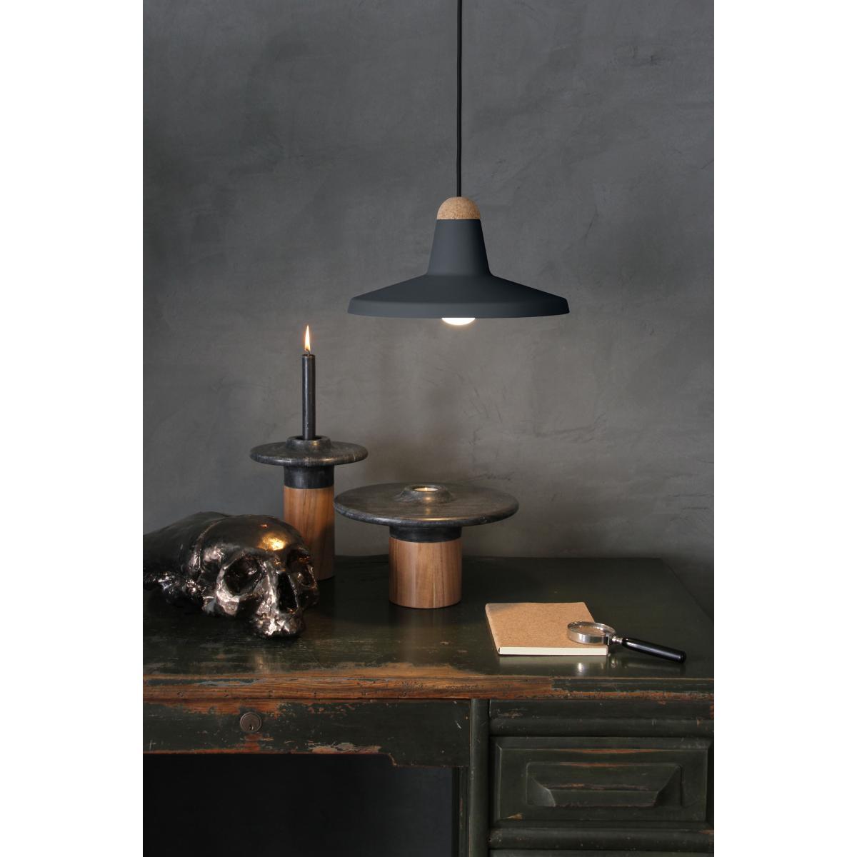 Tao Pendant - / Ø 30 cm - Metal & cork by EASY LIGHT by Carpyen Grey – image 5