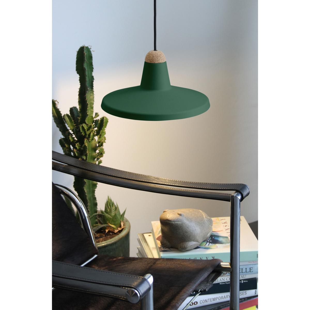 Tao Pendant - / Ø 30 cm - Metal & cork by EASY LIGHT by Carpyen Grey – image 6