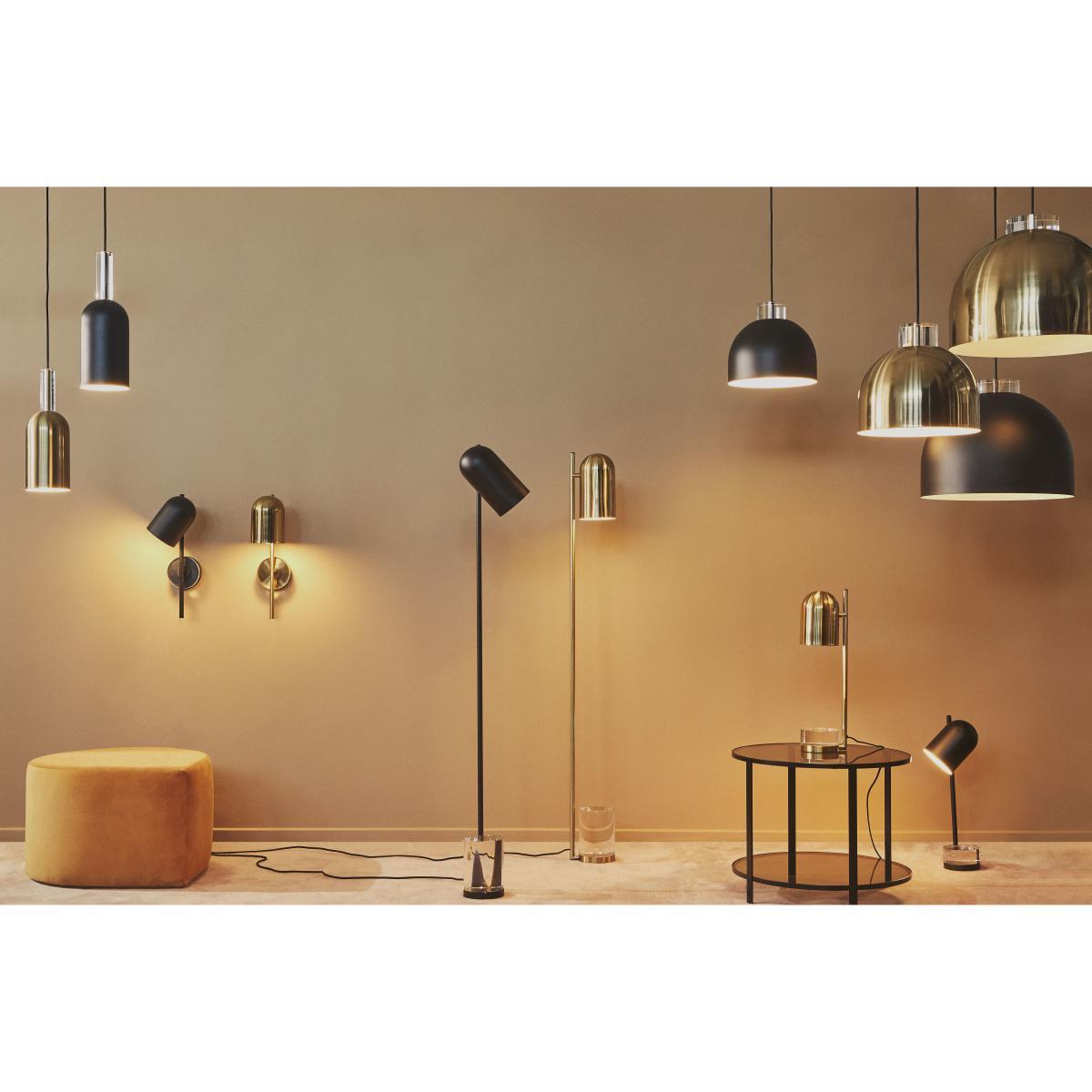 Luceo Cylindre Pendant - / Ø 12 x H 35 cm - Metal & glass by AYTM Gold/Metal – image 4