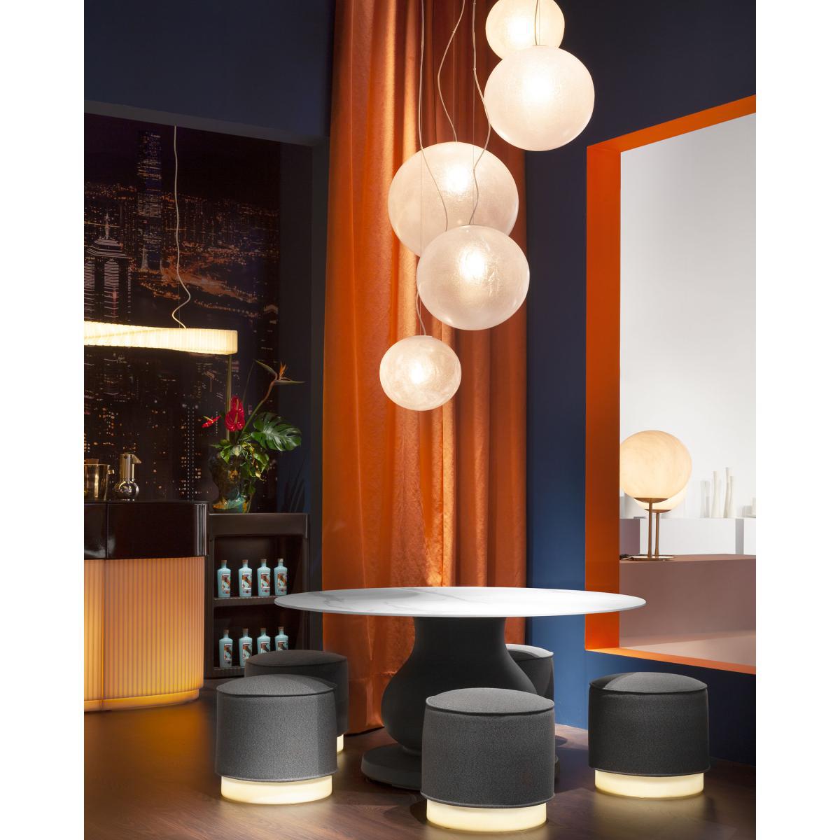 Murano Pendant - / Ø 40 cm - Frosted glass-effect plastic by Slide White – image 5