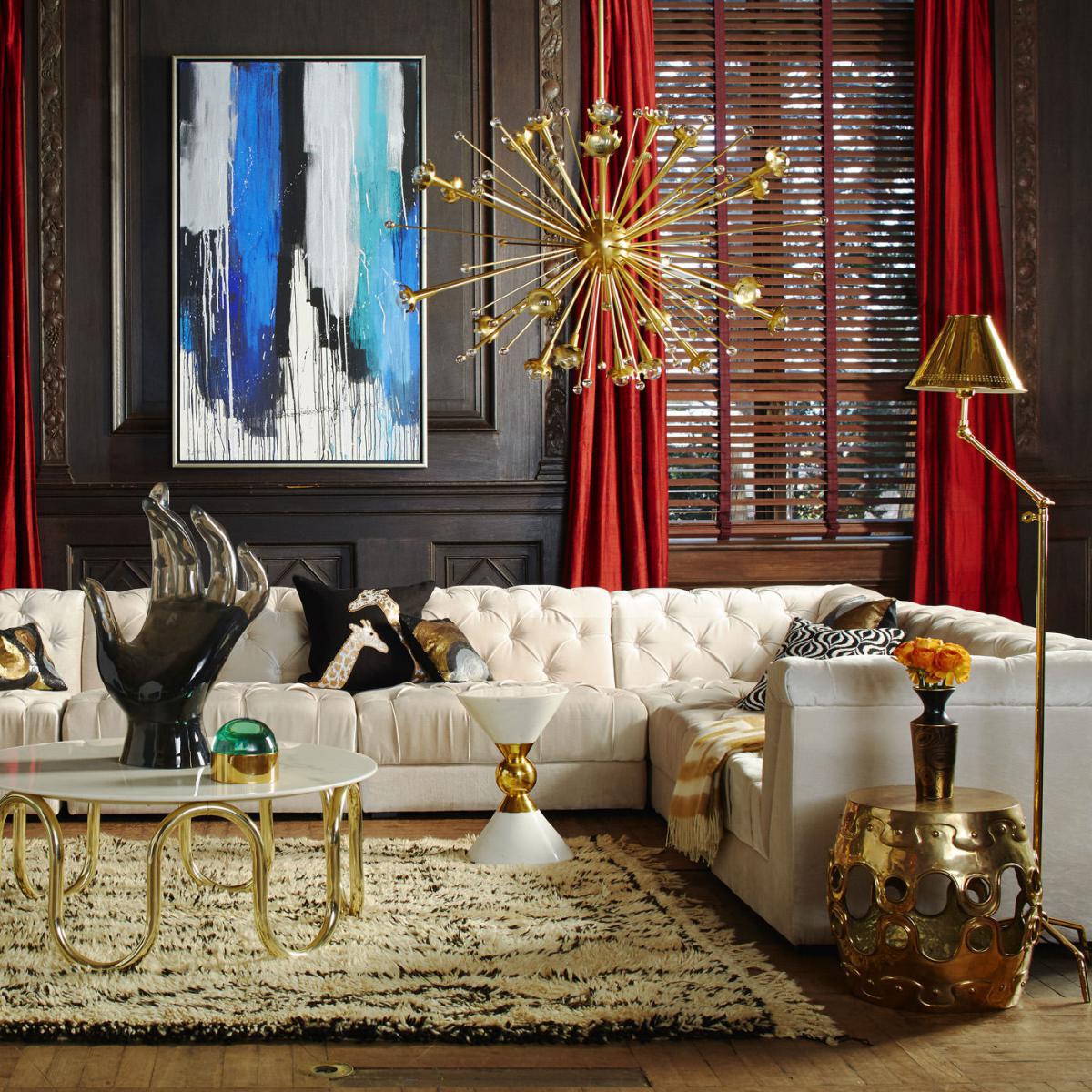 Sputnik Pendant - / Ø 85 cm by Jonathan Adler Gold/Metal – image 2