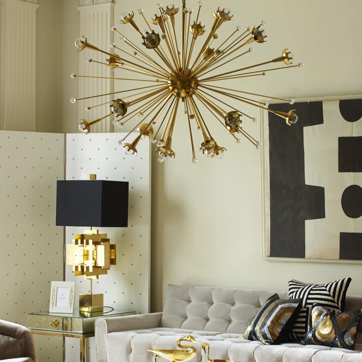 Sputnik Pendant - / Ø 85 cm by Jonathan Adler Gold/Metal – image 3