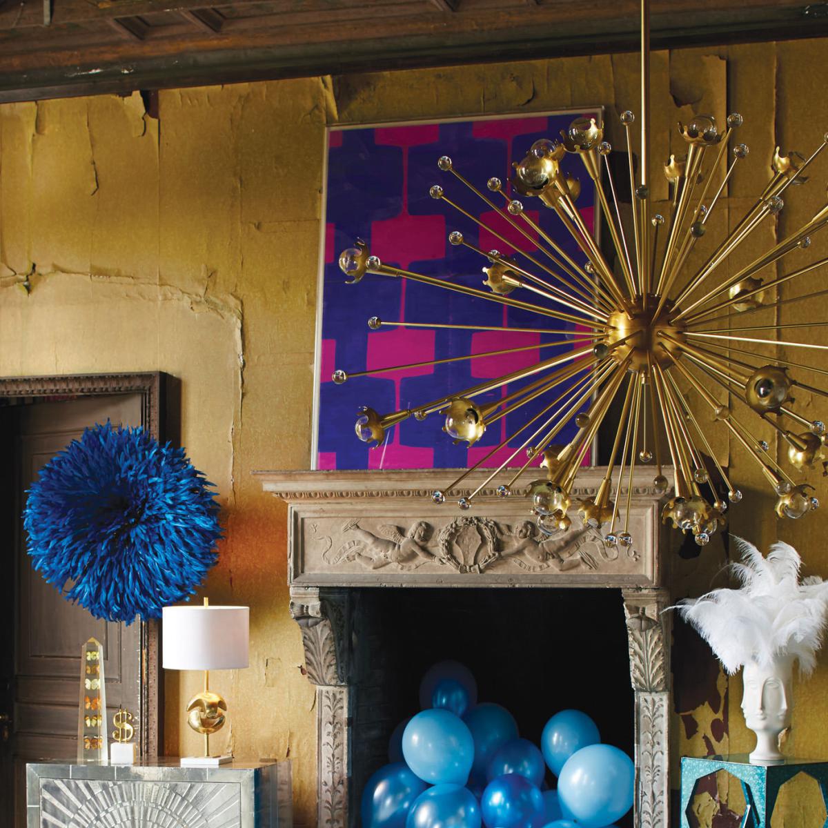 Sputnik Pendant - / Ø 85 cm by Jonathan Adler Gold/Metal – image 5