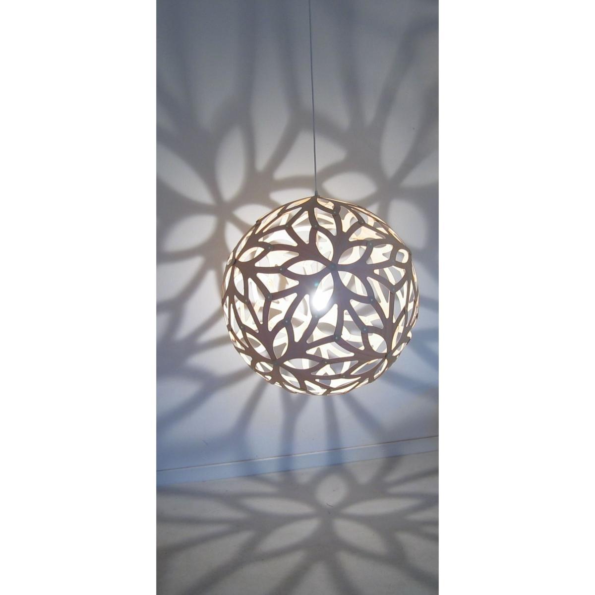 Floral Pendant - Ø 80 cm by David Trubridge Natural wood – image 5