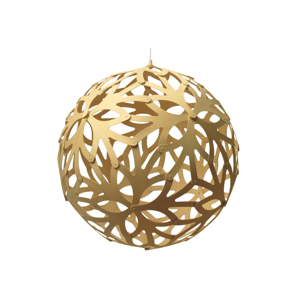 Floral Pendant - Ø 80 cm by David Trubridge Natural wood – image 1