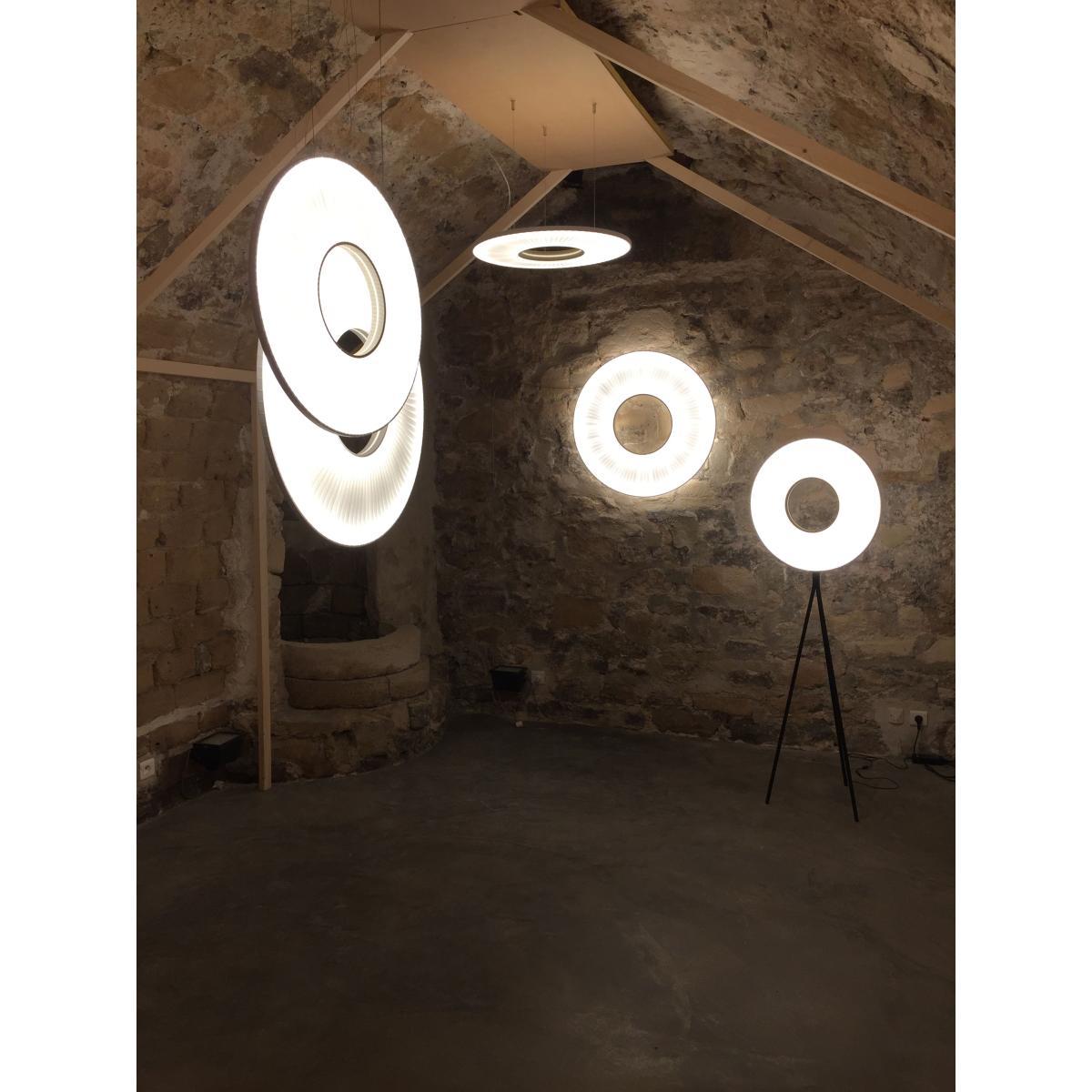 Iris Pendant - Ø 60 cm - LED - Horizontal / Two-sided lighting by Dix Heures Dix White/Beige – image 3