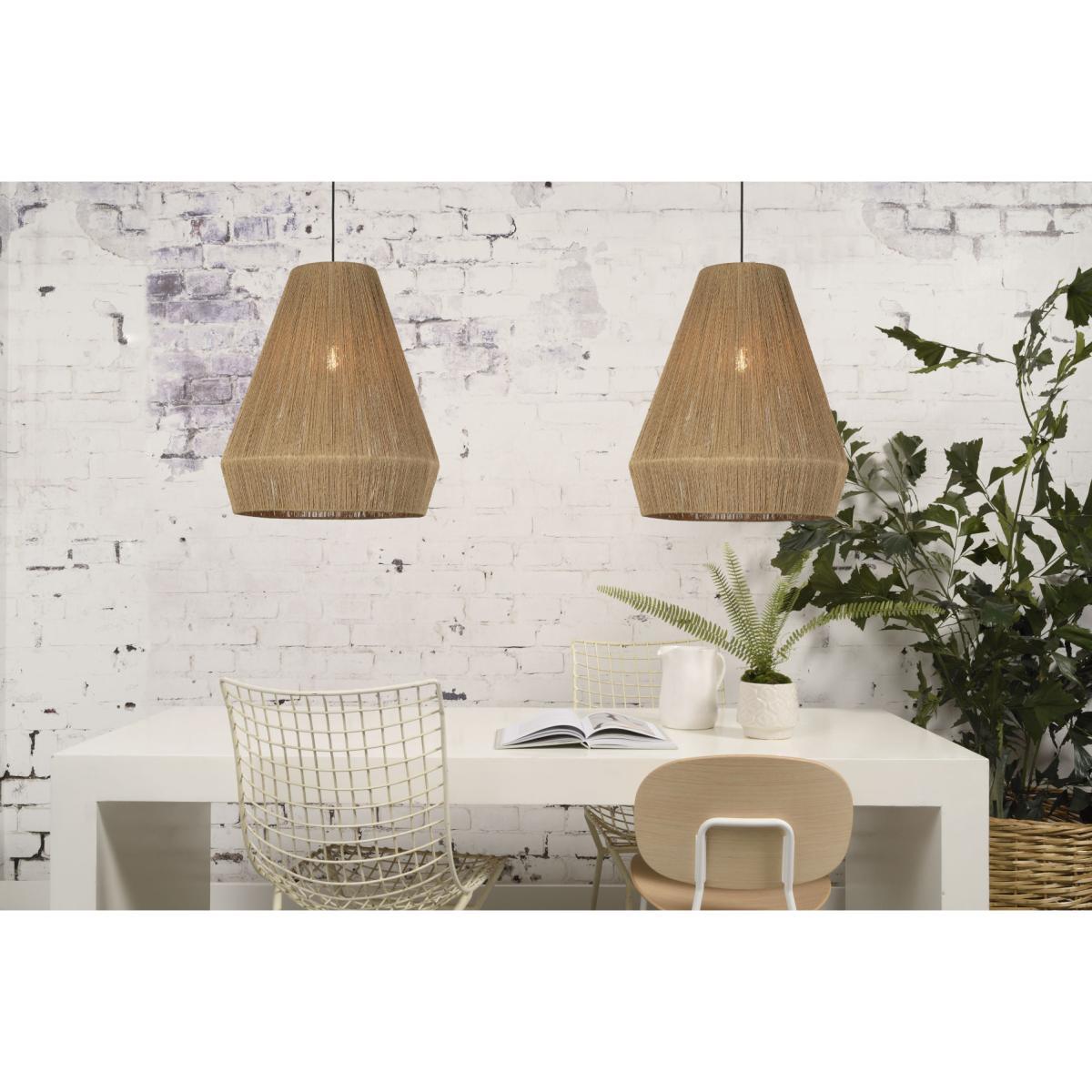 Iguazu Large Pendant - / Ø 50 x H 60 cm - Jute by GOOD&MOJO Beige/Natural wood – image 2