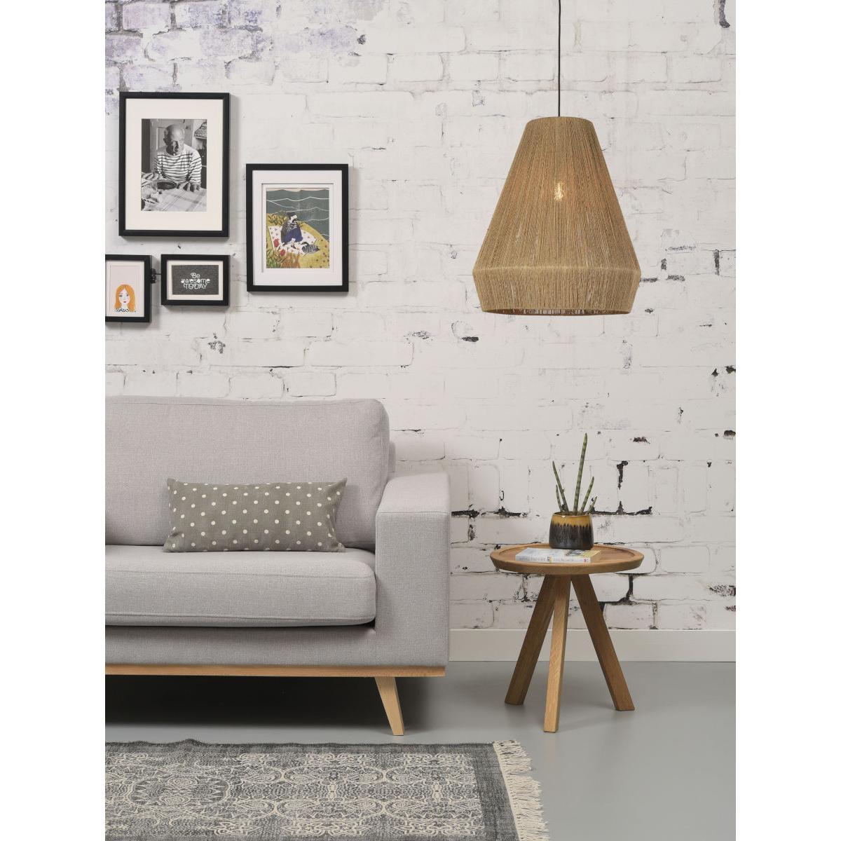 Iguazu Large Pendant - / Ø 50 x H 60 cm - Jute by GOOD&MOJO Beige/Natural wood – image 3