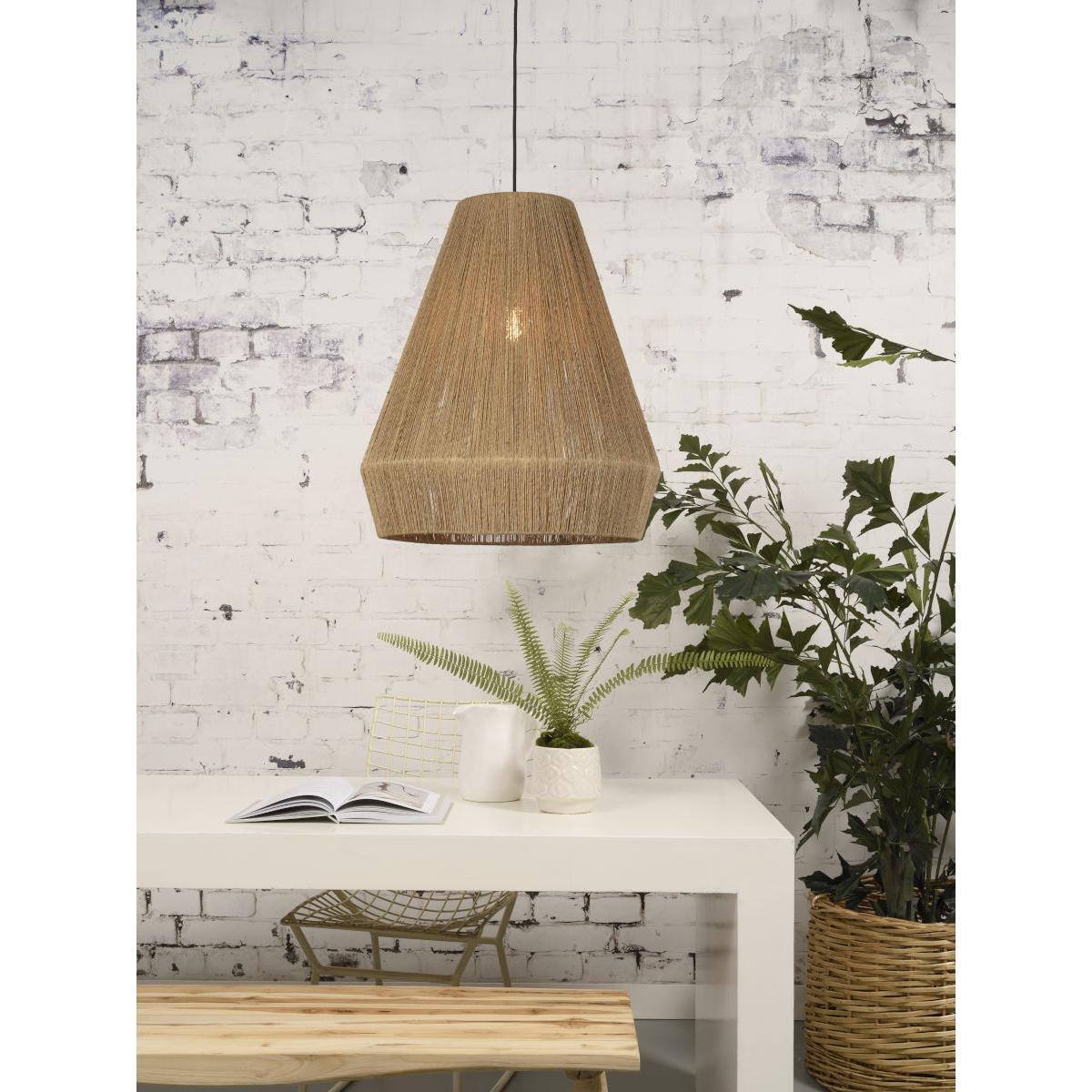 Iguazu Large Pendant - / Ø 50 x H 60 cm - Jute by GOOD&MOJO Beige/Natural wood – image 4