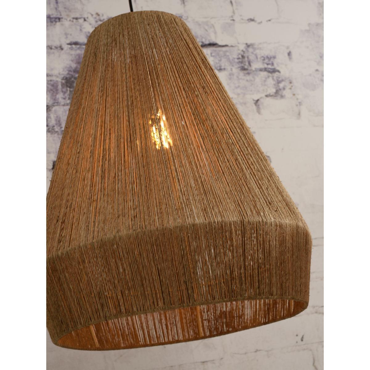 Iguazu Large Pendant - / Ø 50 x H 60 cm - Jute by GOOD&MOJO Beige/Natural wood – image 8