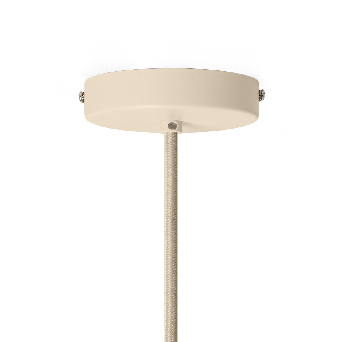 Era Pendant - / Ø 47.6 x H 20 cm - Glass & metal by Ferm Living Beige – image 8