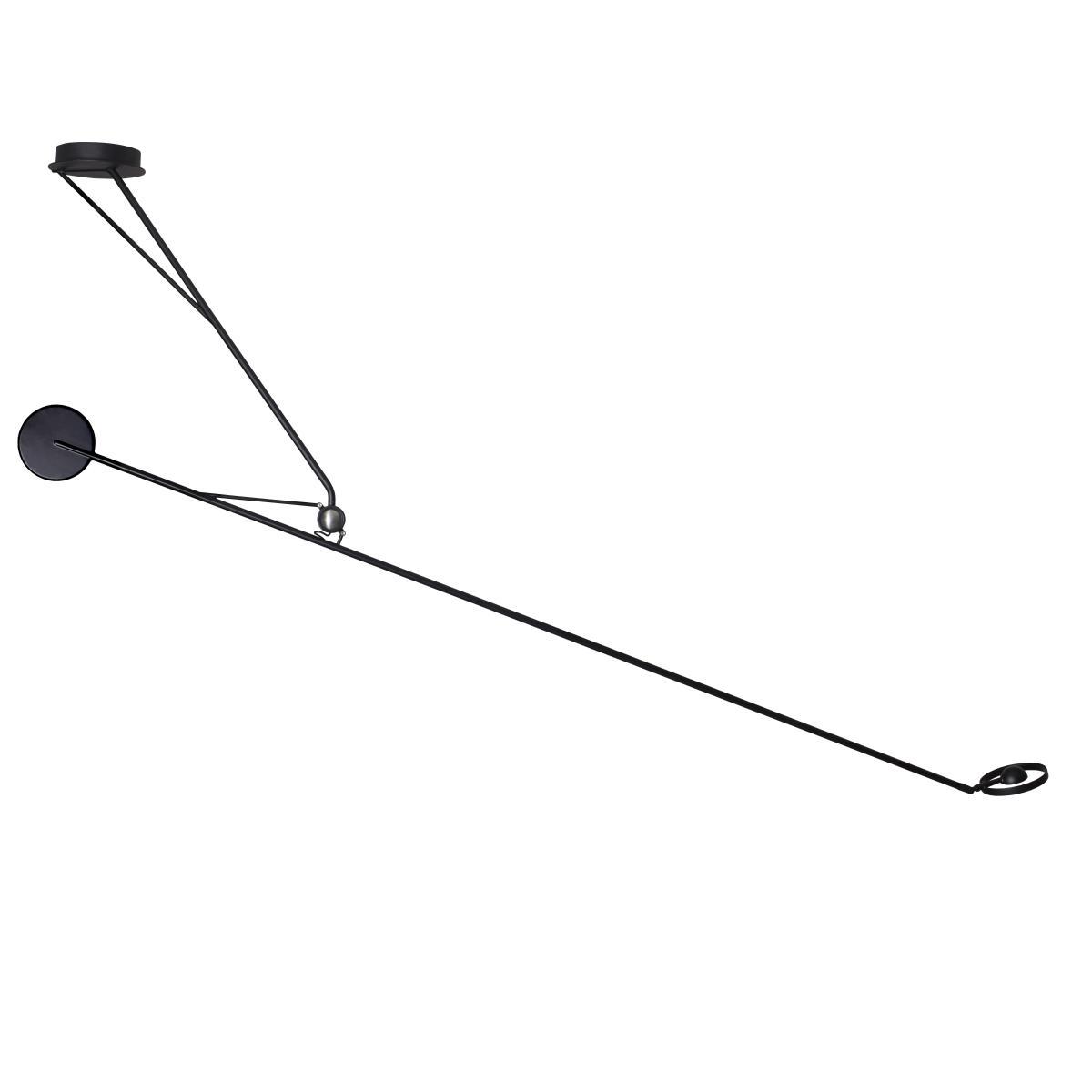 Aaro LED Pendant - / L 162 cm - Mobile arm by DCW éditions Black – image 2