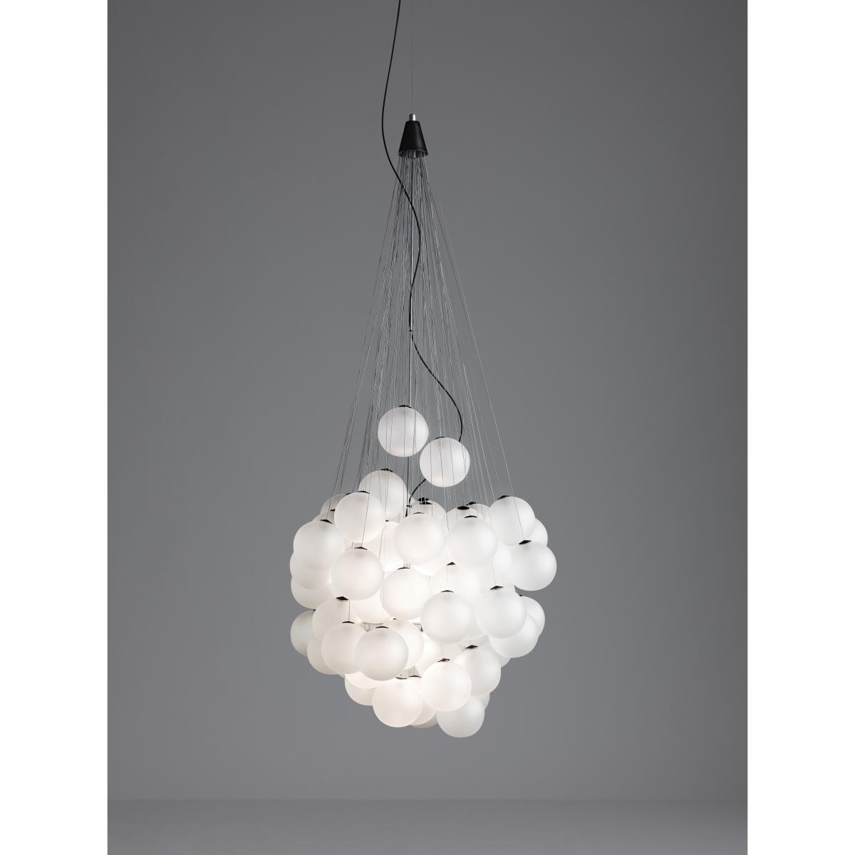 Stochastic Pendant - LED - 48 elements - Ø 40 cm by Luceplan White – image 5