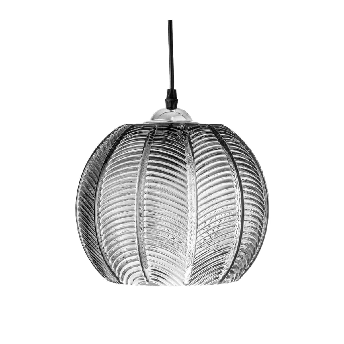 Adar Pendant glass grey / Ø 22 cm - Textured glass - Bloomingville – image 1