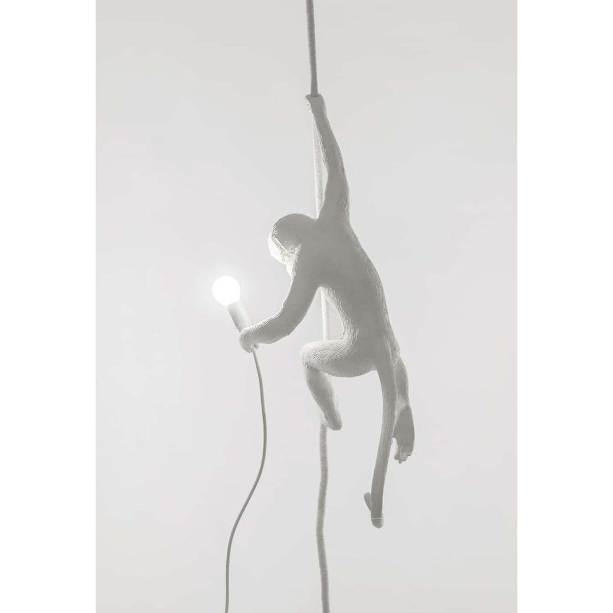 Monkey Hanging Pendant - / Indoor - H 80 cm by Seletti White – image 3
