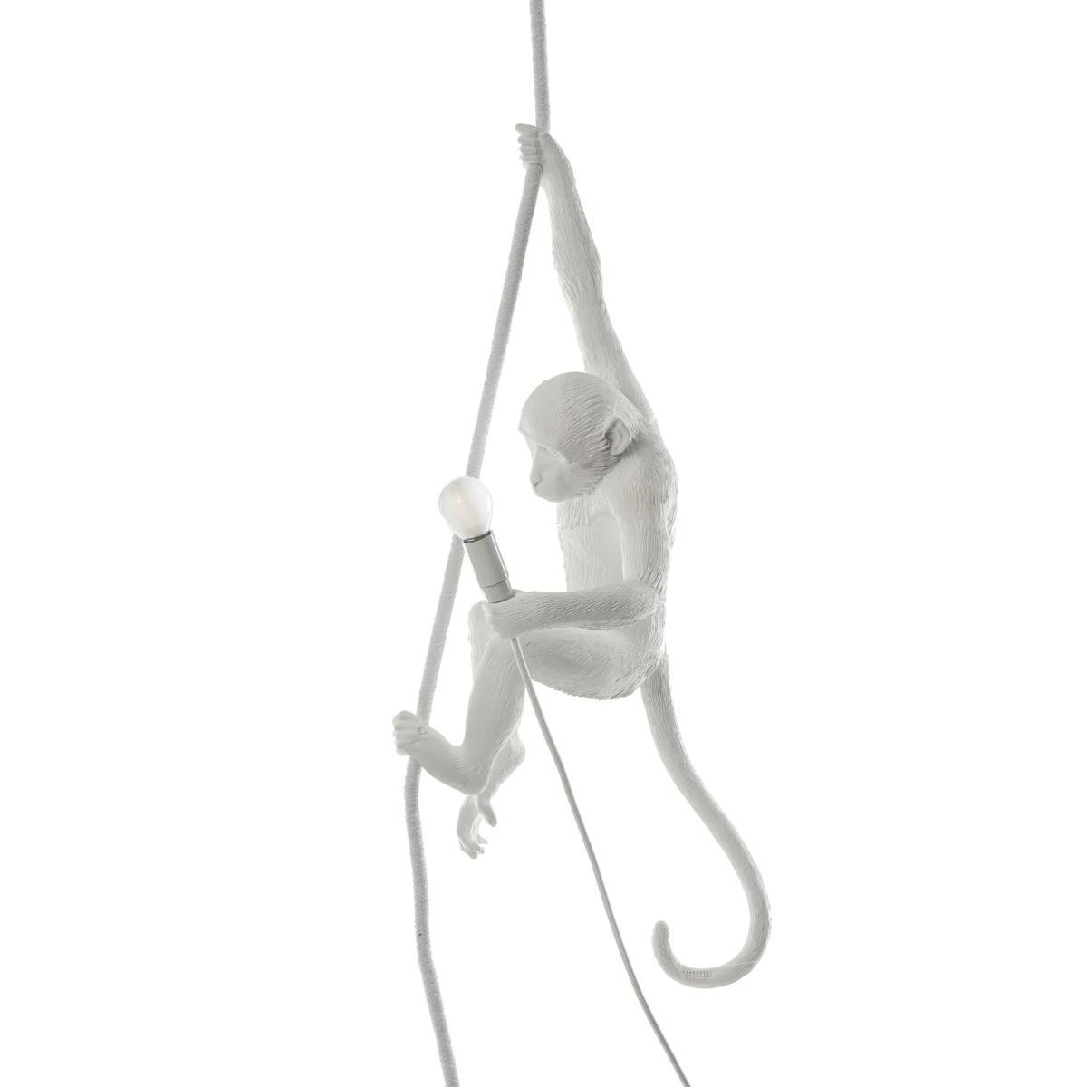 Monkey Hanging Pendant - / Indoor - H 80 cm by Seletti White – image 5