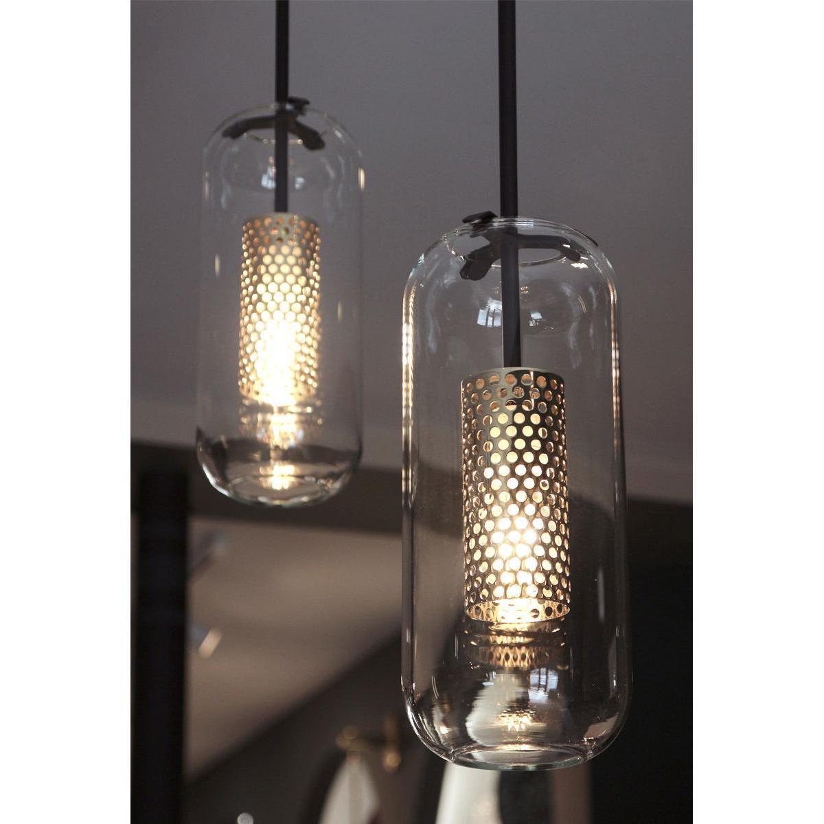 Vadim Pendant - / Glass & metal by Maison Sarah Lavoine Black/Gold – image 2