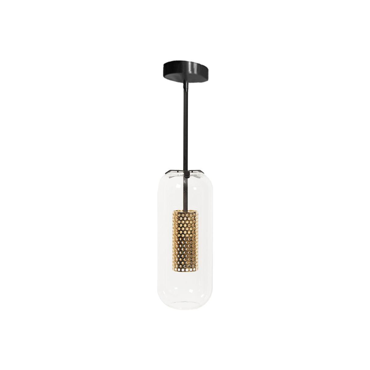 Vadim Pendant - / Glass & metal by Maison Sarah Lavoine Black/Gold – image 1