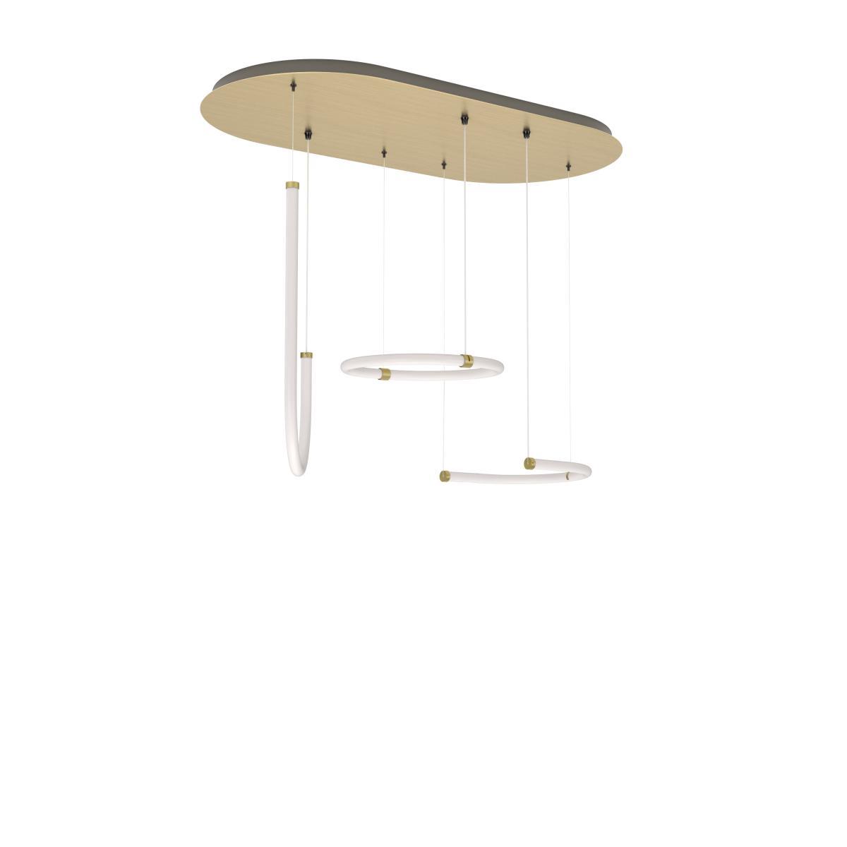 Unseen LED Pendant - / 3 elements - 100 x 53 cm by Petite Friture White – image 2