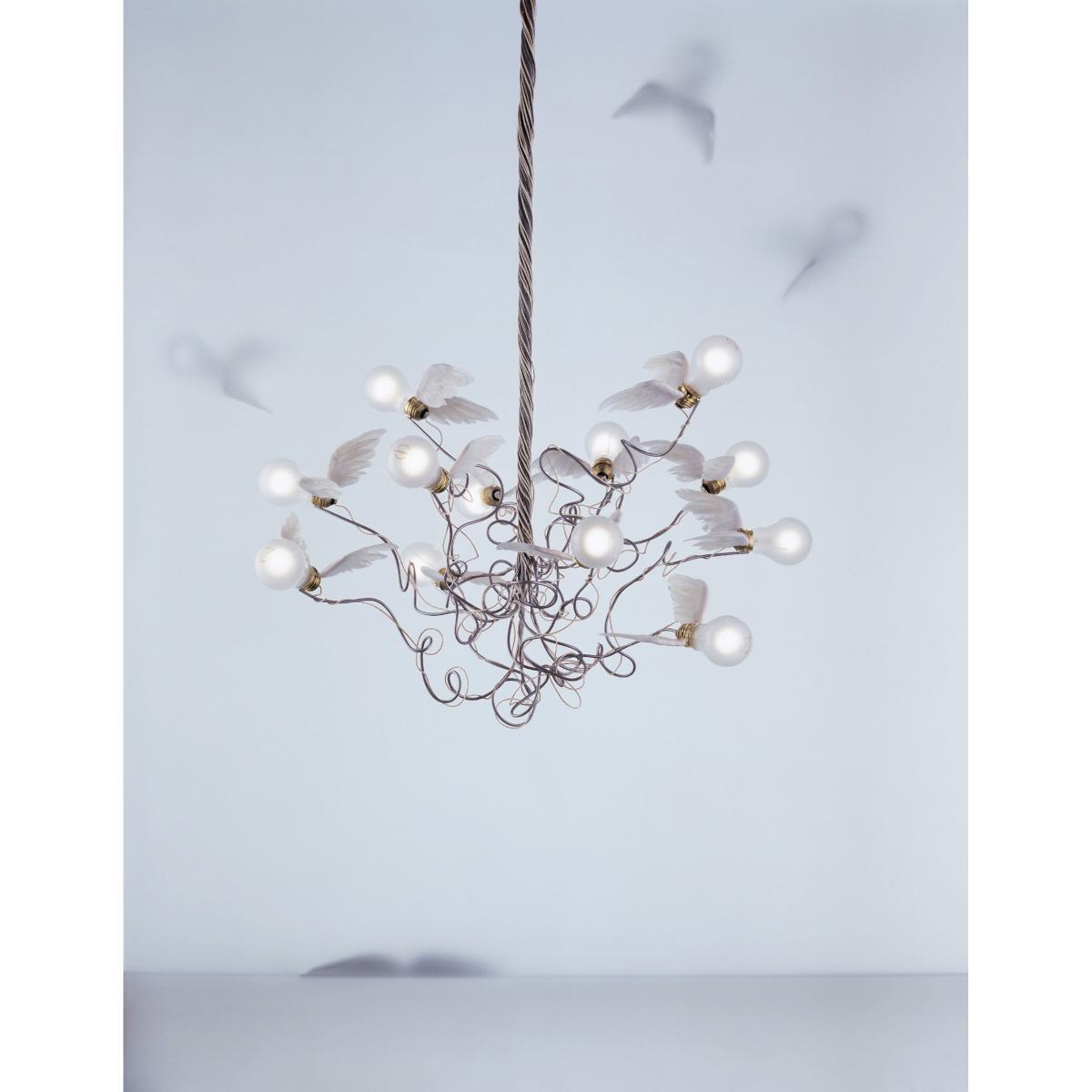 Birdie Pendant by Ingo Maurer White – image 2