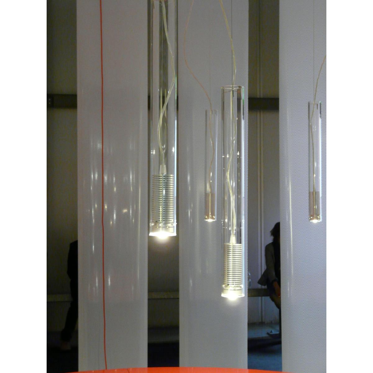 Tubo LED 1x Pendant - 1 LED tube by Fontana Arte Transparent – image 2