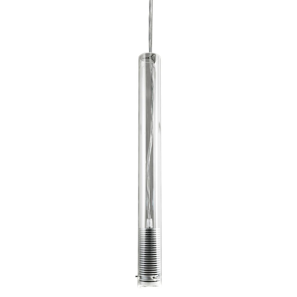 Tubo LED 1x Pendant - 1 LED tube by Fontana Arte Transparent – image 4