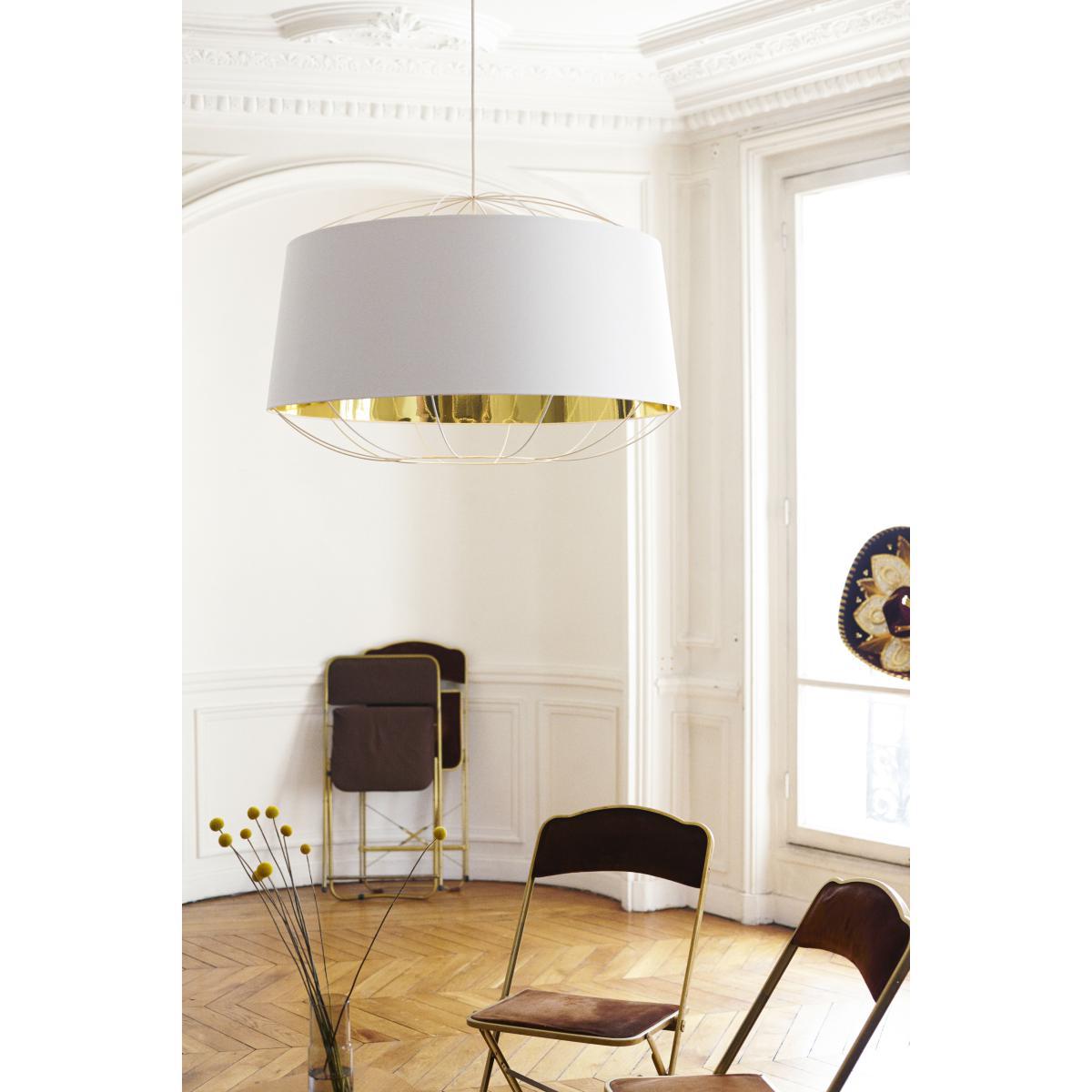 Lanterna Large Pendant by Petite Friture White/Gold – image 2