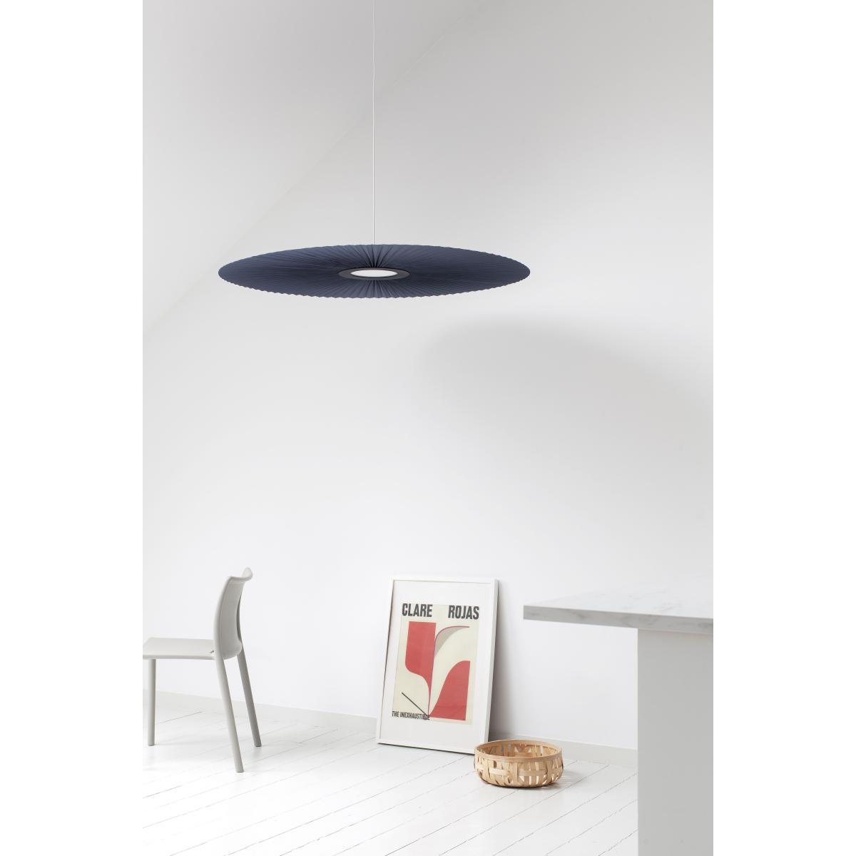 Carmen Small Pendant - / LED - Ø 90 cm - Pleated fabric by Hartô White – image 5