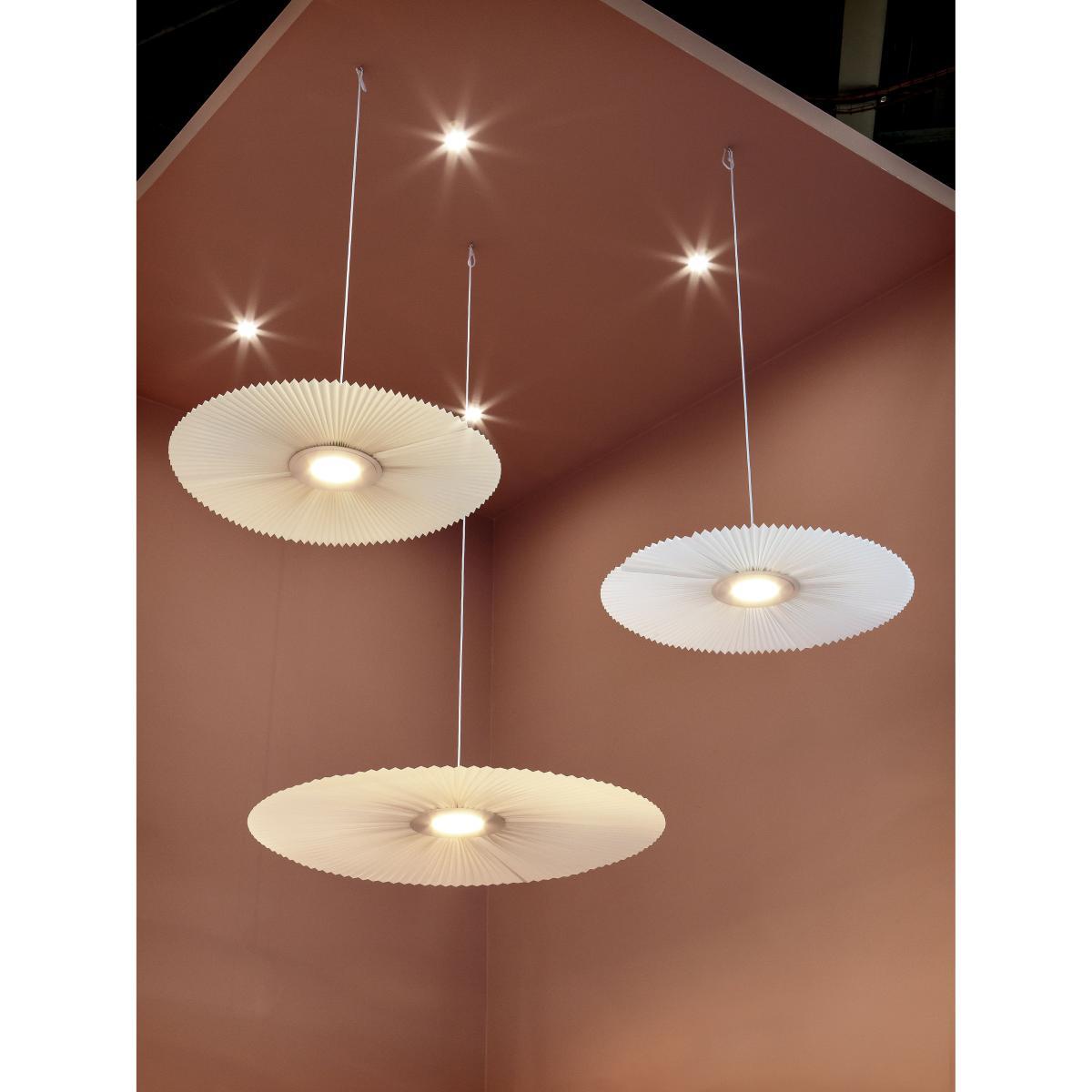Carmen Small Pendant - / LED - Ø 90 cm - Pleated fabric by Hartô White – image 8