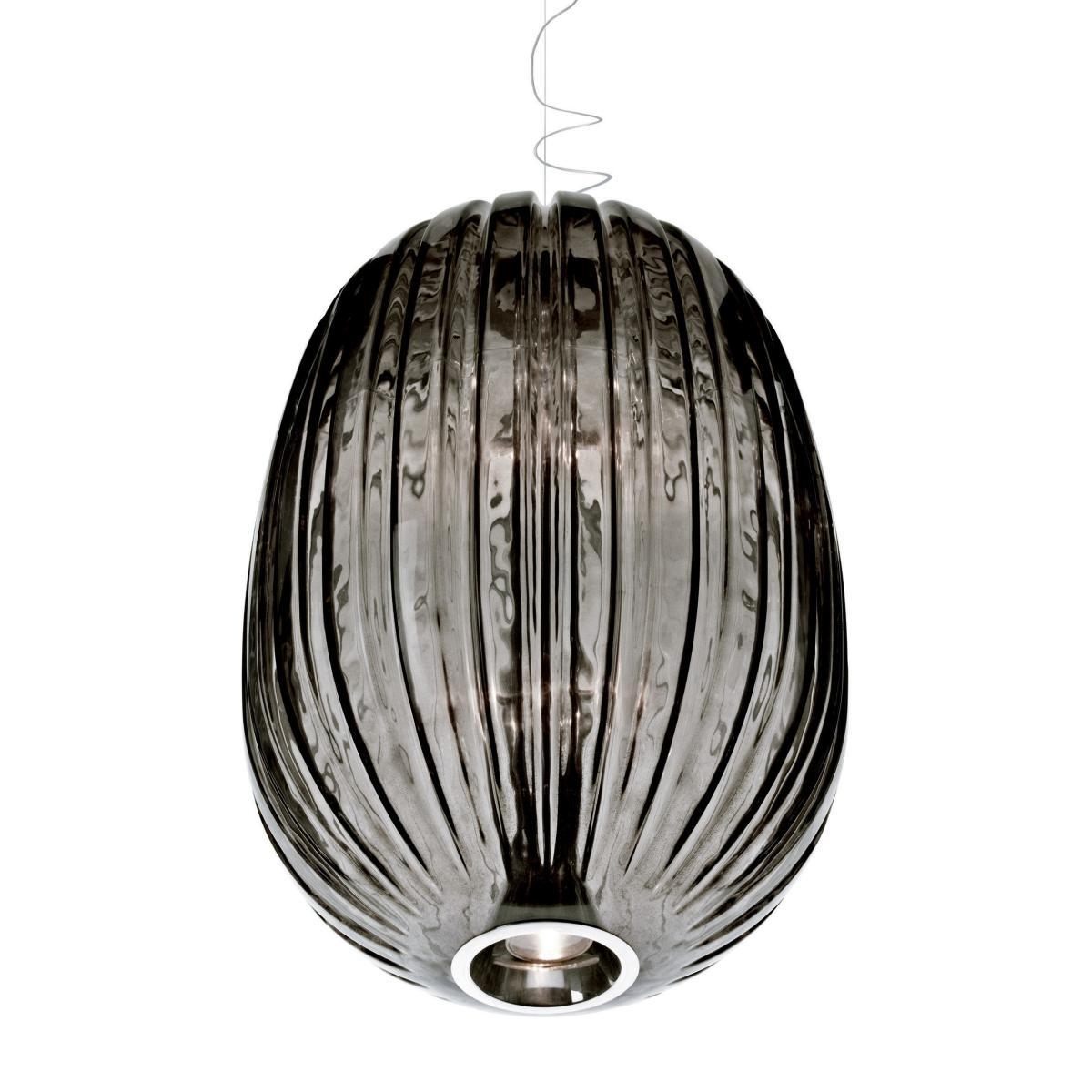 Plass Pendant - Ø 75 x H 114 cm by Foscarini Grey – image 2