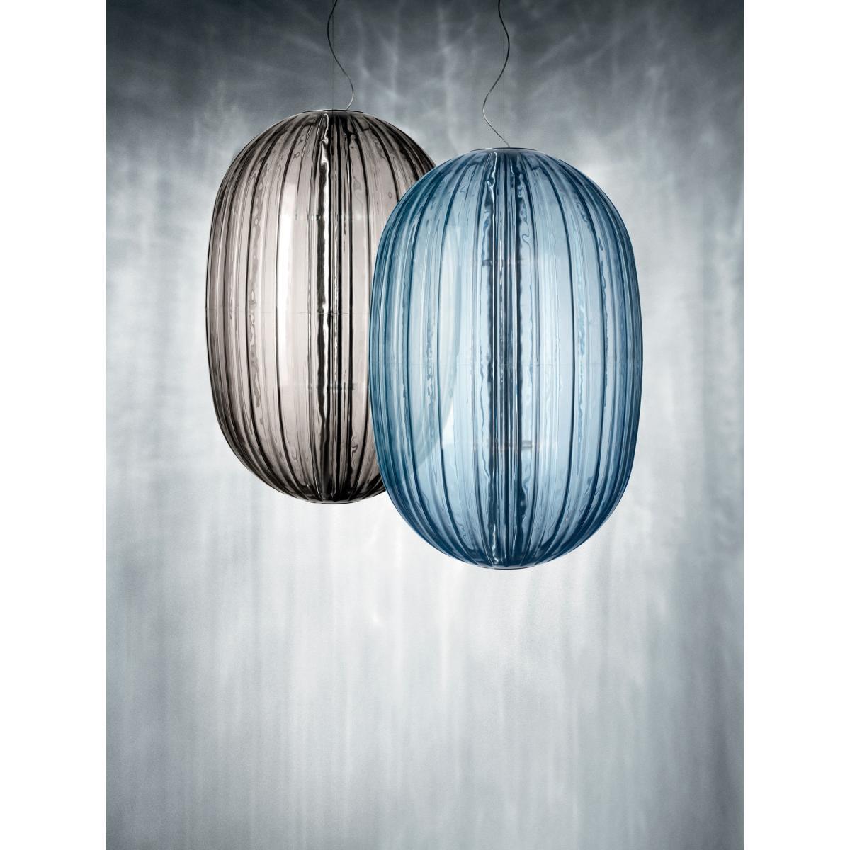 Plass Pendant - Ø 75 x H 114 cm by Foscarini Grey – image 3