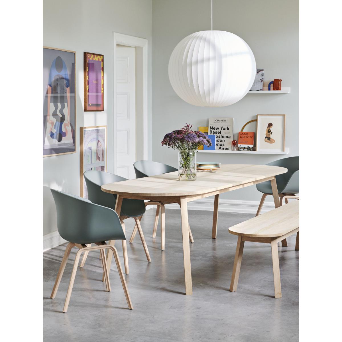 Bubble Ball Pendant - / Medium- Vertical patterns by Hay White – image 4