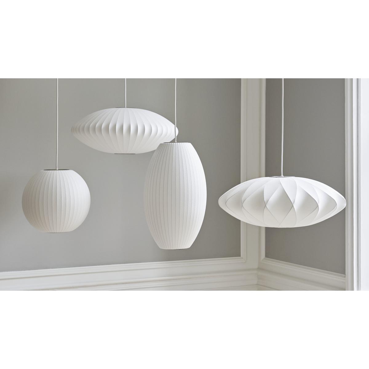 Bubble Ball Pendant - / Medium- Vertical patterns by Hay White – image 5