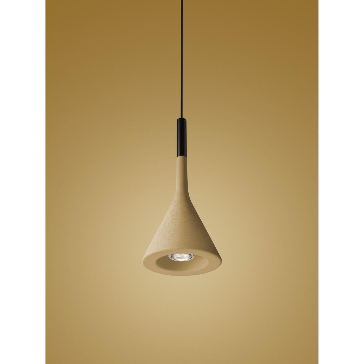Aplomb Pendant - Cement / Ø 17 cm x H 36 cm by Foscarini Yellow – image 2