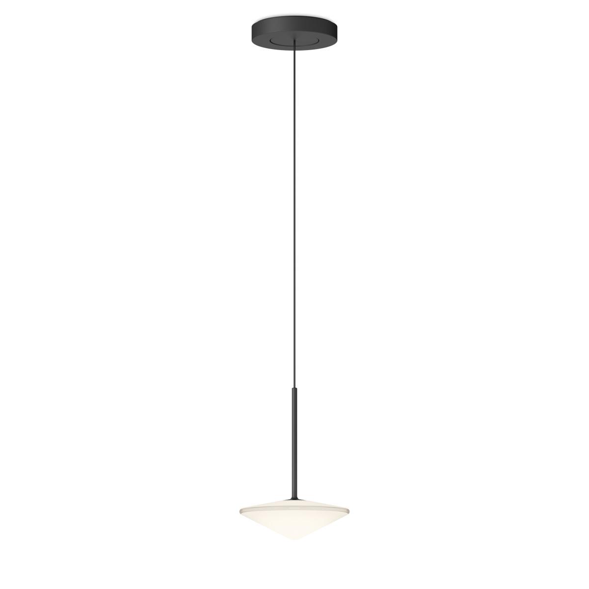 Tempo Triangle Pendant - / LED - Ø 20.5 cm by Vibia Grey/Black – image 2