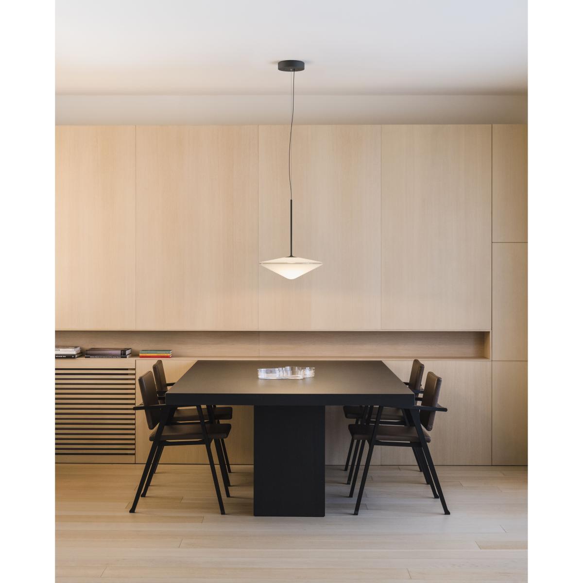 Tempo Triangle Pendant - / LED - Ø 20.5 cm by Vibia Grey/Black – image 3