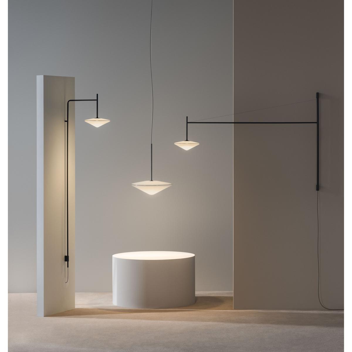 Tempo Triangle Pendant - / LED - Ø 20.5 cm by Vibia Grey/Black – image 4