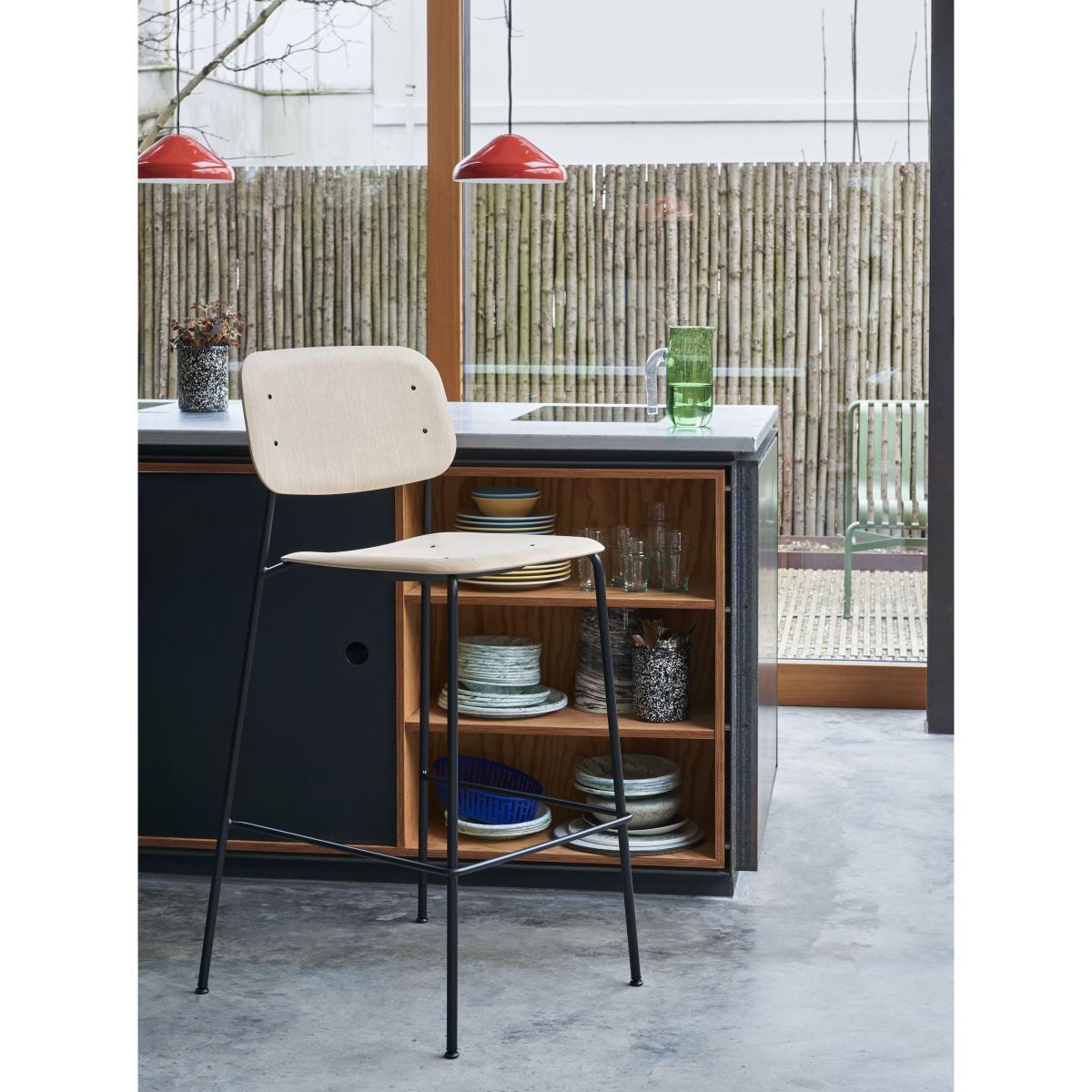Pao Small Pendant - / Ø 23cm - Steel by Hay Grey – image 5