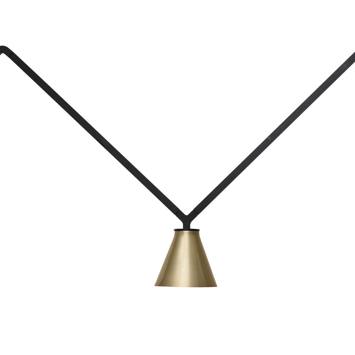 Dabliu Cône LED Pendant - / L 130 cm by Nemo Black/Gold – image 2