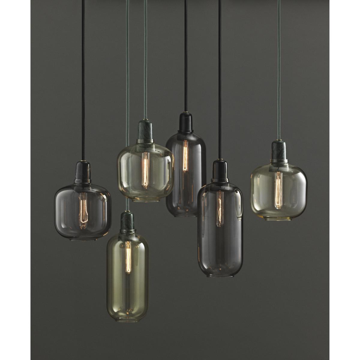 Amp Large Pendant - Ø 11 x H 26 cm by Normann Copenhagen Grey/Black – image 3