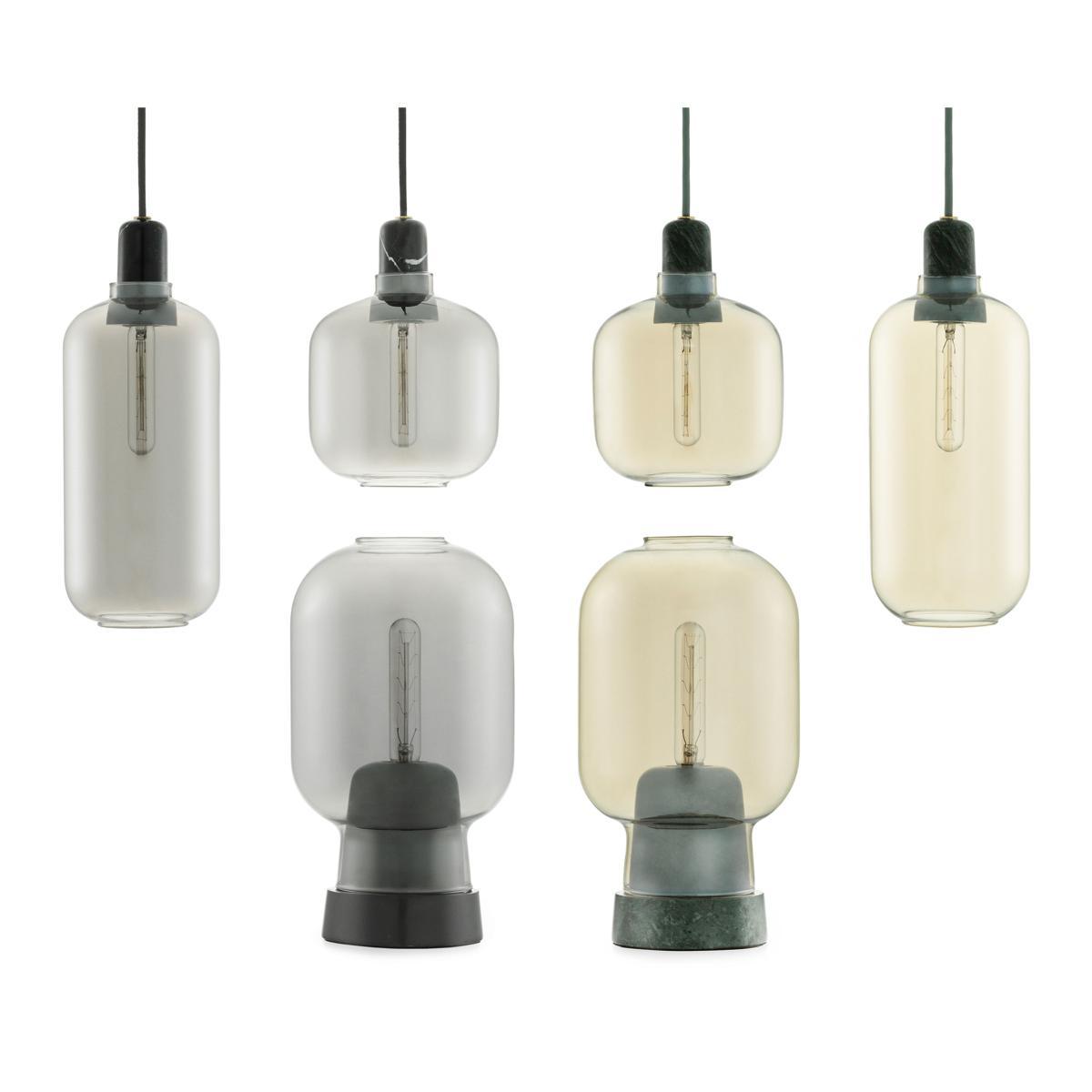 Amp Large Pendant - Ø 11 x H 26 cm by Normann Copenhagen Grey/Black – image 5