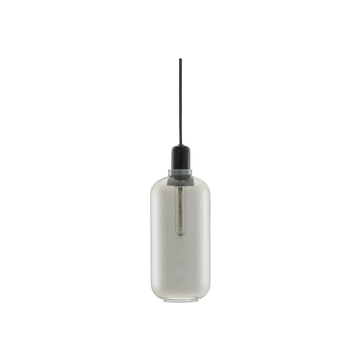 Amp Large Pendant - Ø 11 x H 26 cm by Normann Copenhagen Grey/Black – image 1