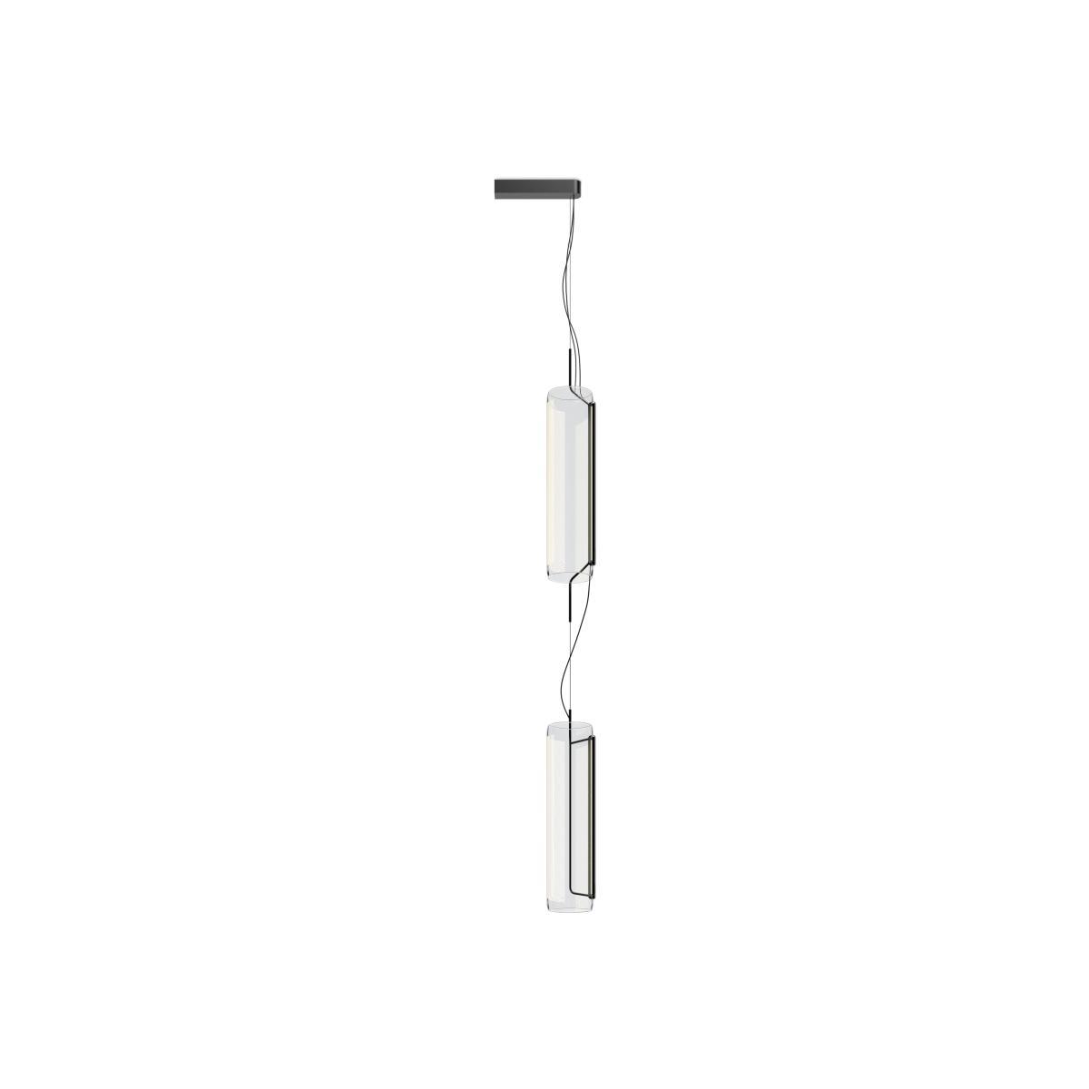 Guise Pendant - / Diffuseurs verticaux - LED by Vibia Grey – image 1