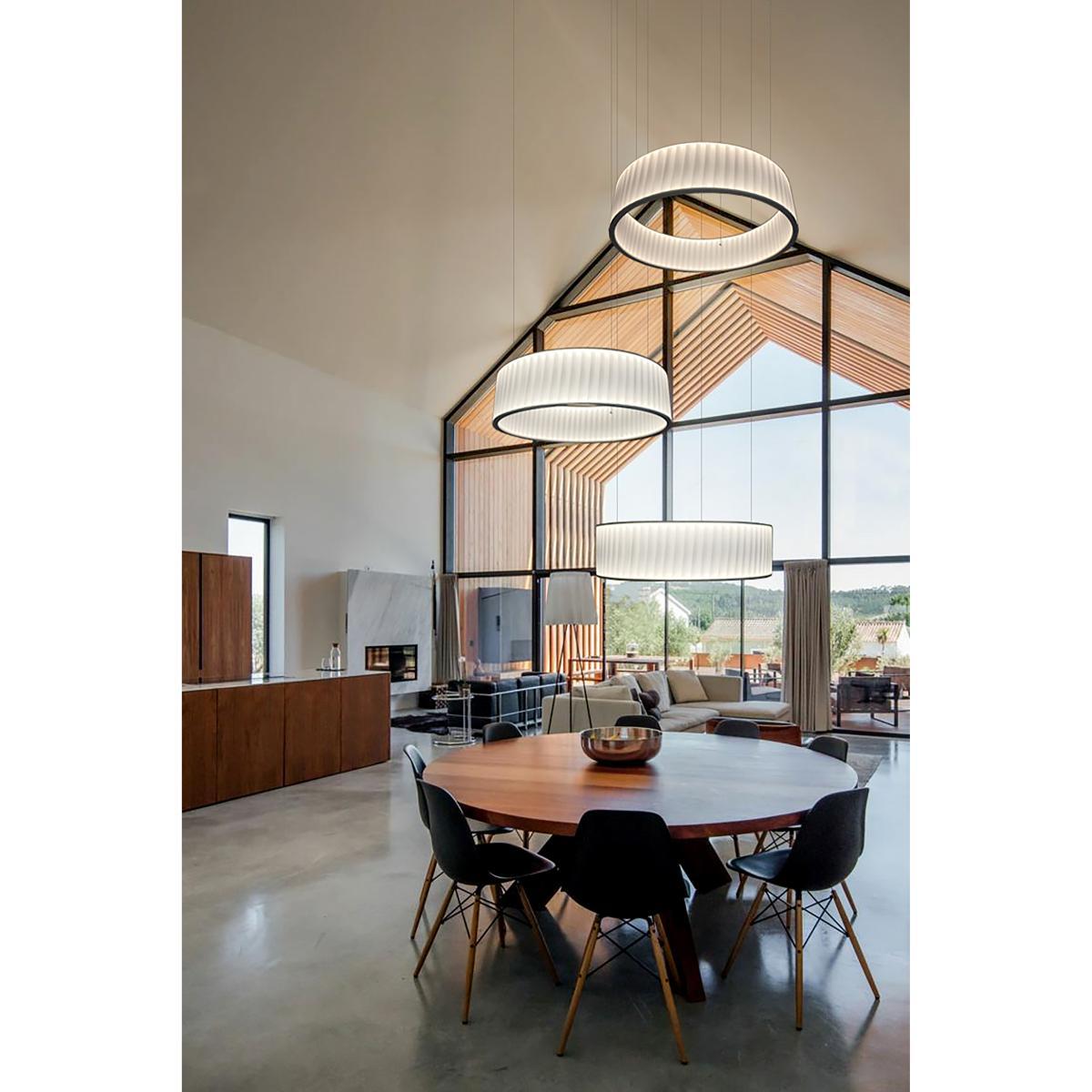Ronde Pendant - / Double flux LED - Ø 80 cm by Dix Heures Dix White – image 2